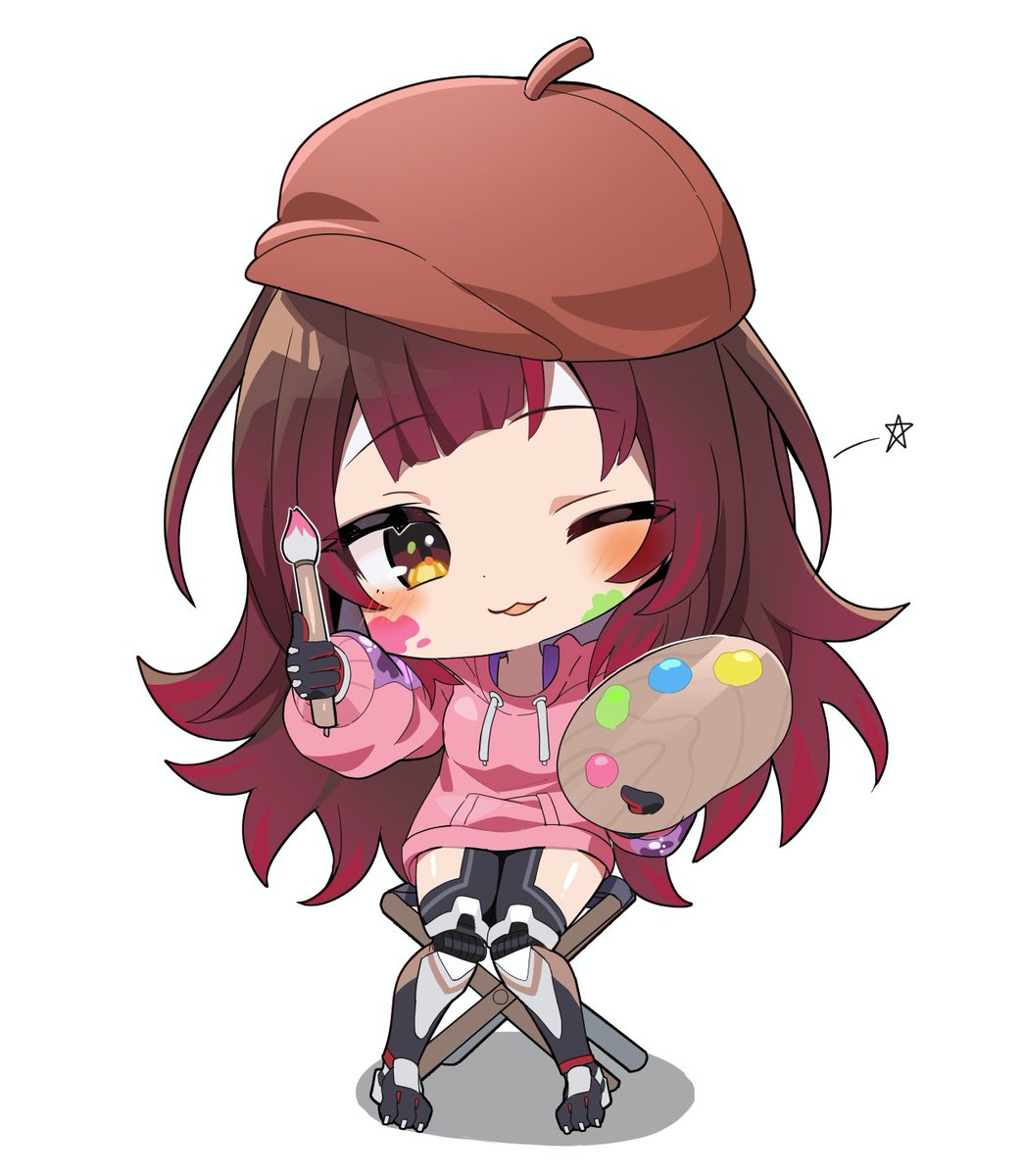 ロボ子さん 「#ロボ子Art  ちびロボ子さん」|里人B（さとひとB）のイラスト