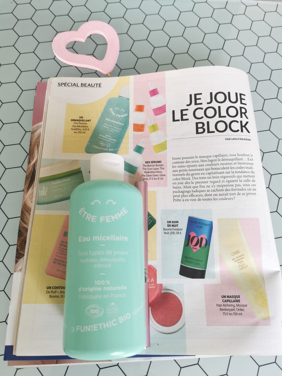 FunEthic's tweet image. 😍 Nous voici dans @Femina_fr qui enregistre plus d&apos;un million de lecteurs 🙏Que ce soit pour notre identité visuelle, nos formulations, nos prix ou nos labels, nous sommes très fiers d&apos;être plébiscités par la presse ! #valeurs #engagement #team #slowcosmetique