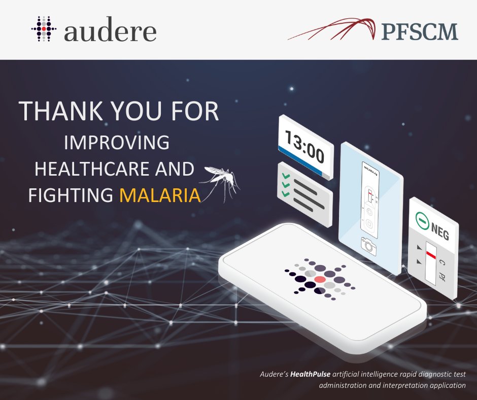 We would like to extend our sincere gratitude to all the generous #donors for their contribution of malaria rapid diagnostic test kits to @AudereNow partners in South Africa. With your help, Audere can continue to develop its #HealthPulse #AI platform and make a meaningful…