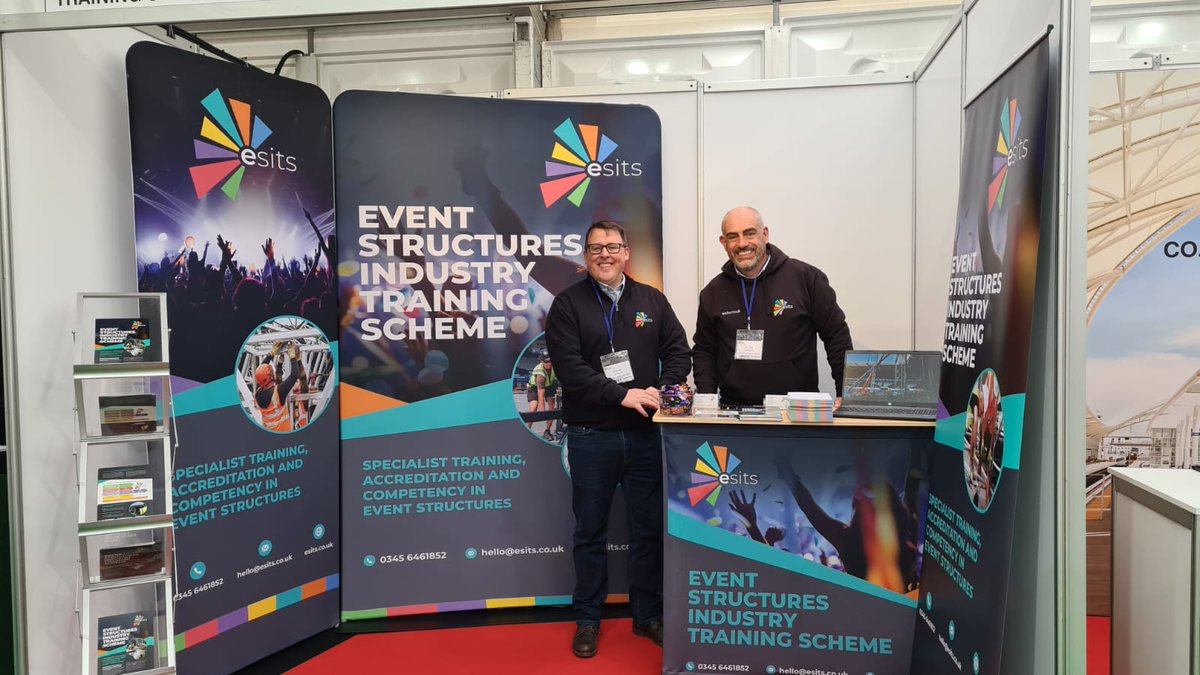Team ESITS are ready to go at @TheShowmansShow 🤩

Mike and Simon can be found at Stand 17!

Make sure to come and say hi 👋, get to know ESITS, and understand how we are helping the events industry.

#theshowmansshow