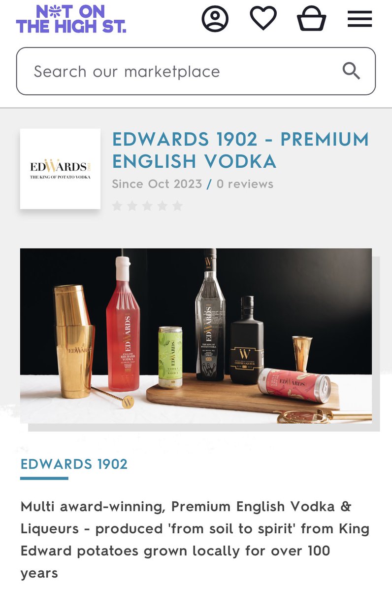 New Stockist Alert 🔔 

Our range of Premium English spirits are now available on <a href="/notonthehighst/">notonthehighstreet</a>

Home of unique gifts and supporting small businesses, we’re delighted to be available through this exciting platform - just in time for Christmas 

 notonthehighstreet.com/edwards1902pre…