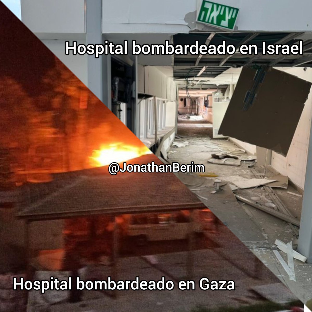 Si pones el grito en el cielo por el impacto del cohete en el hospital Al-Ahli pero no dijiste nada cuando un cohete impacto en el hospital Barzilai.
Si dejas el reclamo al saber que fue obra de terroristas palestinos y no de Israel.
Si le sigues echando la culpa a Israel de todo