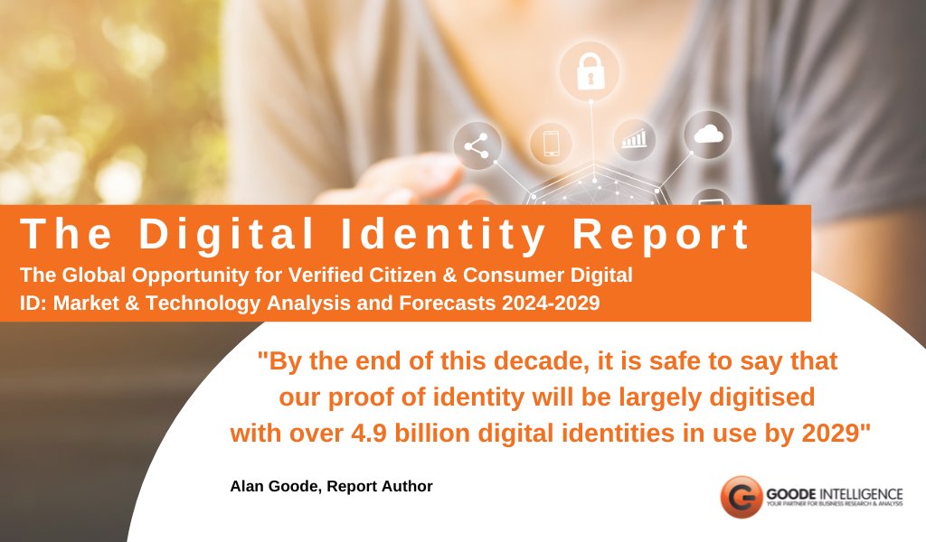 Available now - Goode Intelligence Digital Identity Report. We forecast that by 2029, there will over 4.9 billion digital identities in use. Read more:
goodeintelligence.com/report/the-dig…
#digitalidentity #identity #biometrics