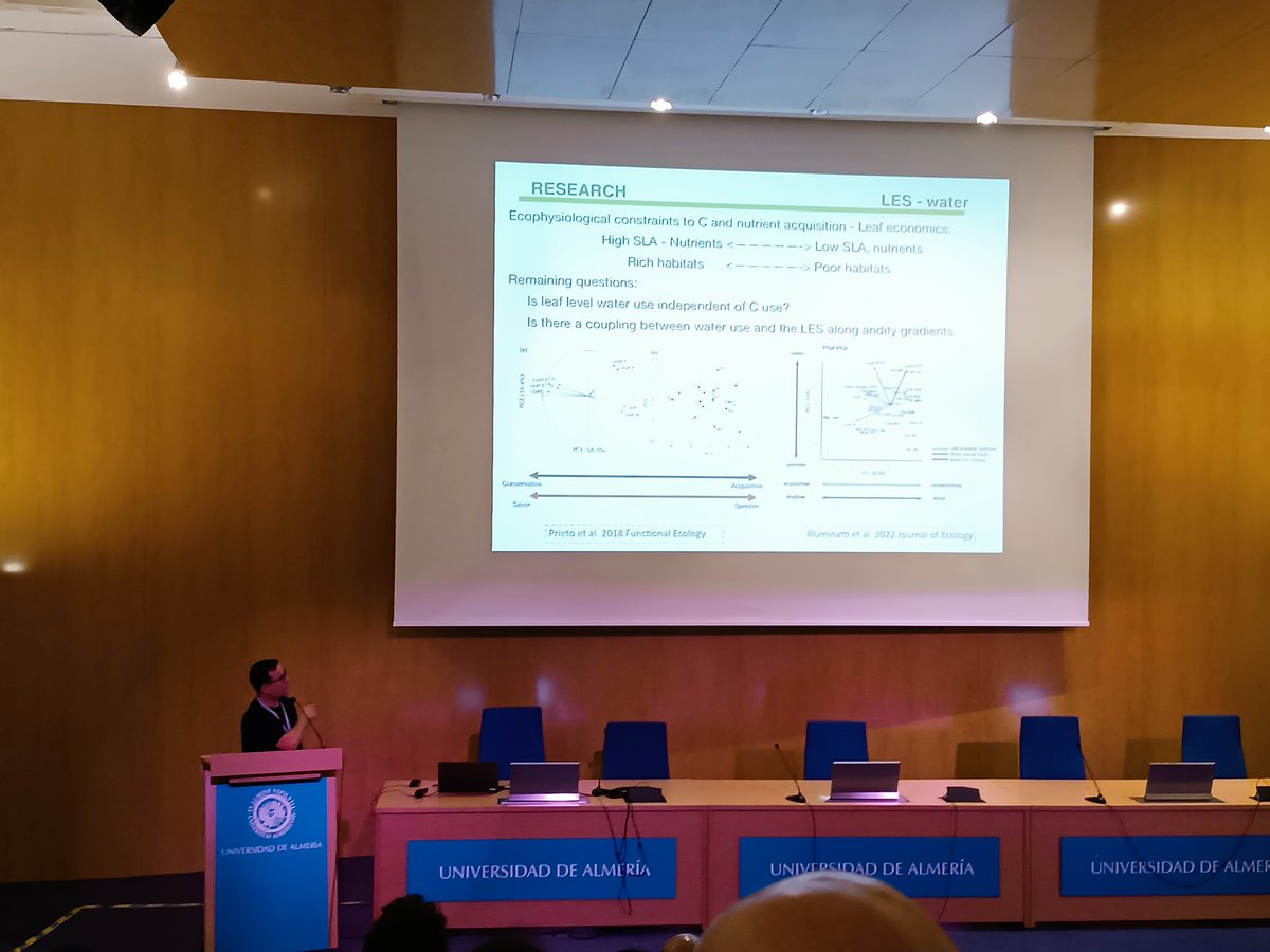 Luis Matías (@l_matias_) on Twitter photo Third day at #AEET2023 with a really interesting talk by <a href="/iprietoaguilar/">Iván Prieto Aguilar</a> about leaf economic and water use across Mediterranean species. Third day at #AEET2023 with a really interesting talk by <a href="/iprietoaguilar/">Iván Prieto Aguilar</a> about leaf economic and water use across Mediterranean species.