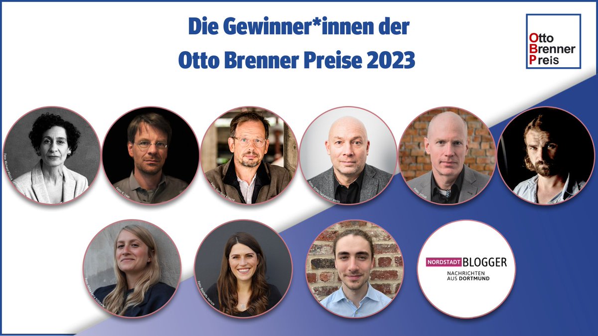 Gratulation zu gutem Journalismus und wichtigen Recherchen: Hier sind die Preisträger*innen, die in diesem Jahr den Otto Brenner Preis für kritischen Journalismus 2023 erhalten! Der #OBPreis23-Thread 🧵