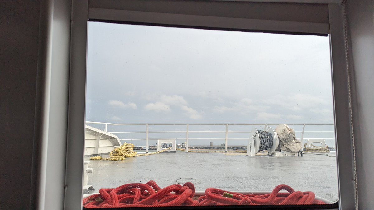 Well this is rough... 😂 ⛈️ #StormBabet #Wightlink #Ferry
