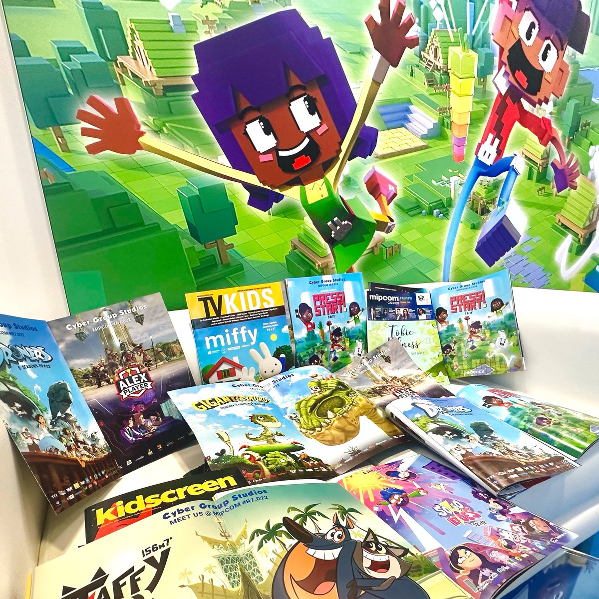 Cyber Group Studios (@cybergroupsds) on Twitter photo This is your sign to grab these amazing magazines! Available today at Mipcom <a href="/CannesPalais/">Palais des Festivals</a> ! All your favorite heroes are in it! 🦸♂️🦖🦕🦝 🐕<a href="/mip/">MIP Markets</a> #Cannes #Mipcom #mipmagazine #Kidscreen #worldscreen #animationMagazine #TVKIDSMagazine <a href="/kidscreen/">Kidscreen</a> <a href="/worldscreen/">WorldScreen</a> @animationmagazine This is your sign to grab these amazing magazines! Available today at Mipcom <a href="/CannesPalais/">Palais des Festivals</a> ! All your favorite heroes are in it! 🦸♂️🦖🦕🦝 🐕<a href="/mip/">MIP Markets</a> #Cannes #Mipcom #mipmagazine #Kidscreen #worldscreen #animationMagazine #TVKIDSMagazine <a href="/kidscreen/">Kidscreen</a> <a href="/worldscreen/">WorldScreen</a> @animationmagazine