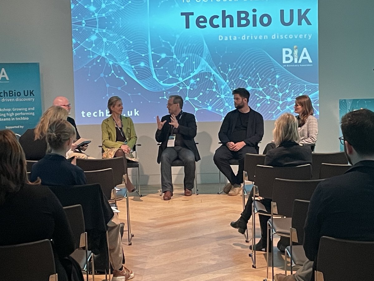 One of our first #TechBioUK workshops on Growing and scaling high-performing teams in #techbio

Katie Dunbar(<a href="/RBWConsulting/">RBW Consulting</a>), <a href="/GeorgeWFoot/">George Foot</a>
 (<a href="/sixfold_bio/">Sixfold bioscience</a>), Steve Gardner(<a href="/precisionlifeAI/">PrecisionLife</a>), Andrew Poxton(<a href="/RBWConsulting/">RBW Consulting</a>), Rosie Rodriguez (<a href="/RelationRx/">Relation</a>)&amp; <a href="/hakim_yadi/">Dr Hakim Yadi OBE</a>(<a href="/closed_loop_med/">Closed Loop Medicine</a>)
