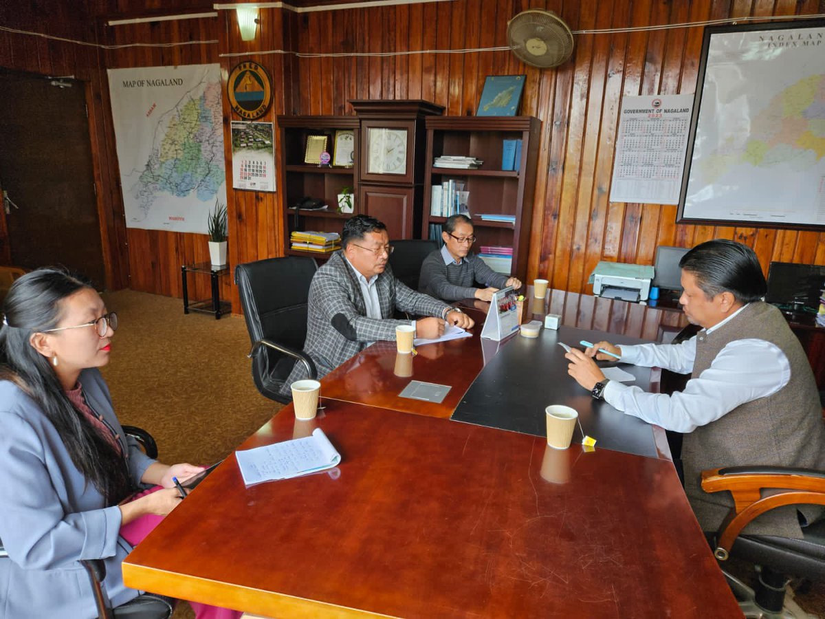 jacob_zhimomi's tweet photo. Had a meeting with chief engineer @nagalandphed and secretary PHE today at the directorate . Discussed on matters related to #JJM #SBM in the state.
#HargharJal
@narendramodi https://t.co/fkTRtlajs5