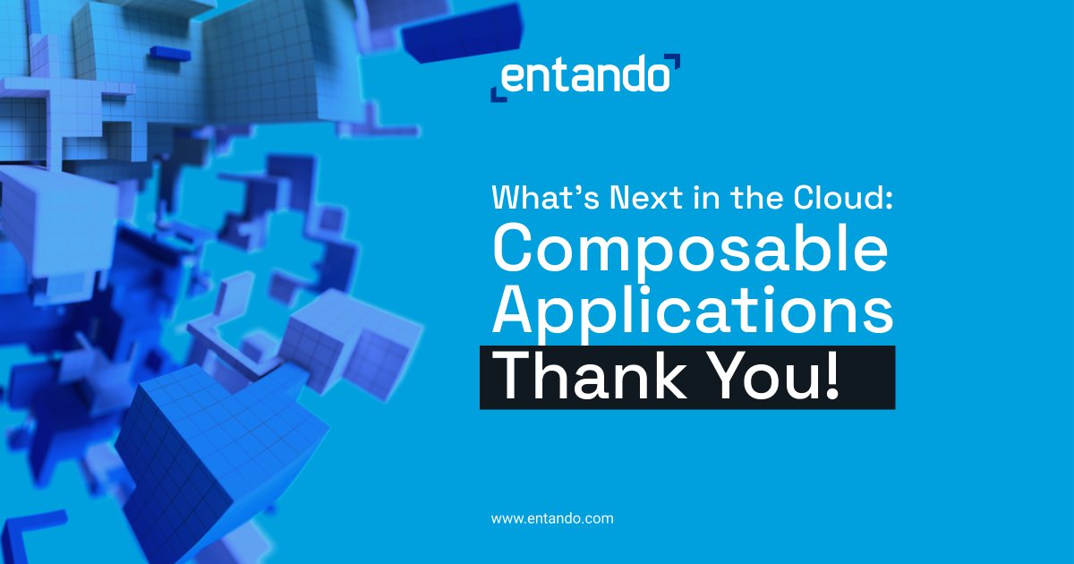 🙏​ Vogliamo ringraziare tutti coloro che ieri hanno partecipato all’evento di Entando  “What’s Next  in the Cloud: Composable Applications” 🙏​

#composable #cloudnative #PBC