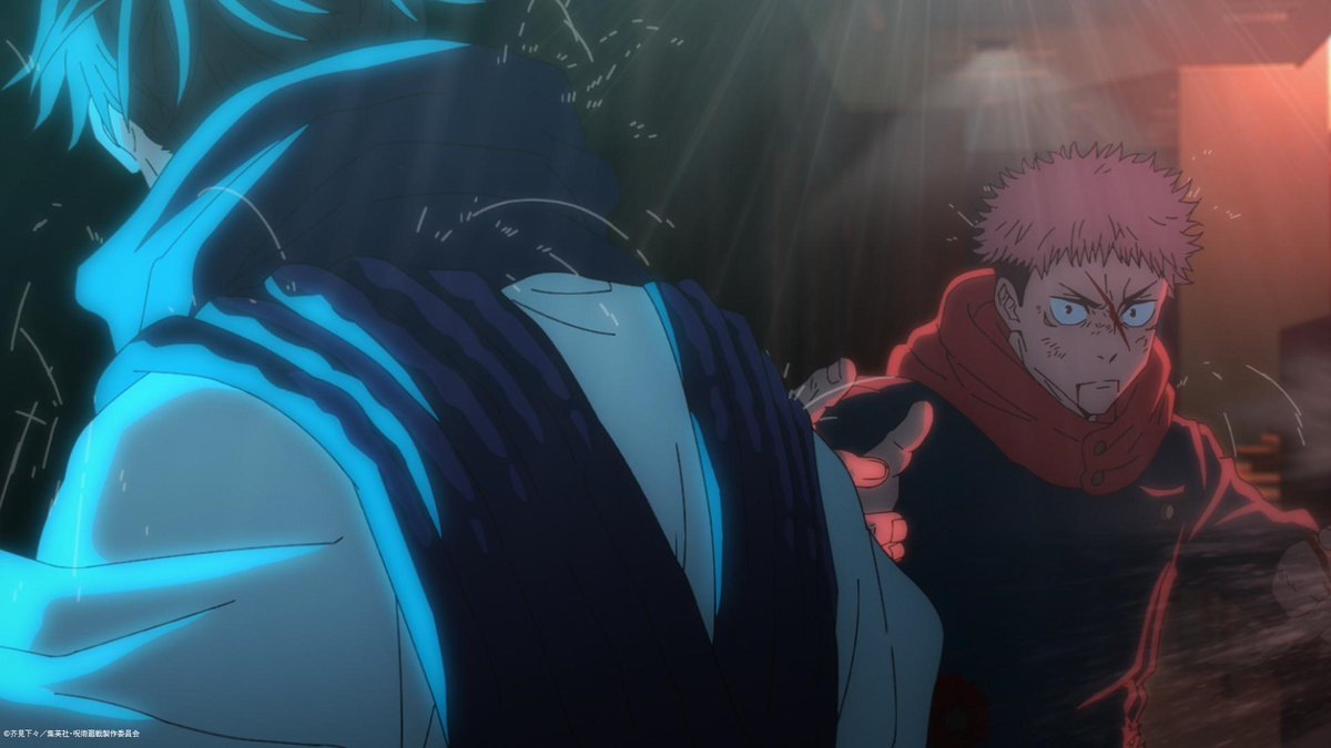 animejujutsu's tweet photo. ／
TVアニメ『#呪術廻戦 』
第2期「#渋谷事変」
あらすじ&amp;先行カット公開!!
＼

第37話 (第2期 第13話)
「赫鱗」

明日10/19(木)23:56より
MBS/TBS系列全国28局にて放送!!

▼あらすじはこちら
https://t.co/vqw4ZhJfBB

#呪術2期 #JujutsuKaisen https://t.co/mCuTZ5TZSr
