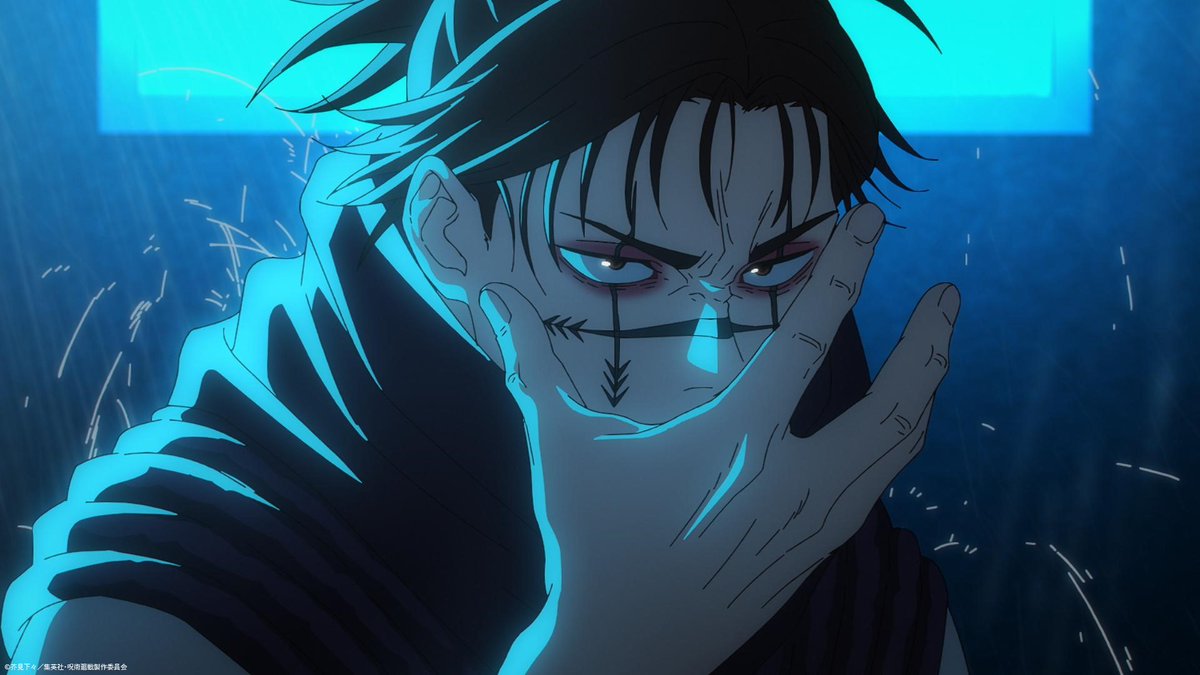 animejujutsu's tweet photo. ／
TVアニメ『#呪術廻戦 』
第2期「#渋谷事変」
あらすじ&amp;先行カット公開!!
＼

第37話 (第2期 第13話)
「赫鱗」

明日10/19(木)23:56より
MBS/TBS系列全国28局にて放送!!

▼あらすじはこちら
https://t.co/vqw4ZhJfBB

#呪術2期 #JujutsuKaisen https://t.co/mCuTZ5TZSr