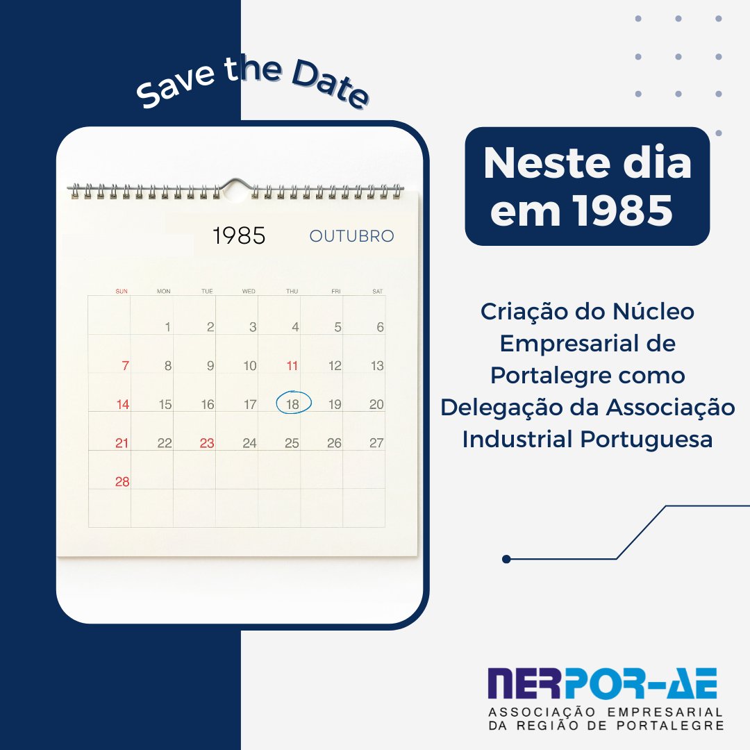 nerpor_ae's tweet photo. Hoje estamos de Parabéns! 🎂🎉
Há 38 anos a ajudar no crescimento do Alto Alentejo! Há 38 anos ao lado das empresas e empresários! https://t.co/q15Raghv3Y