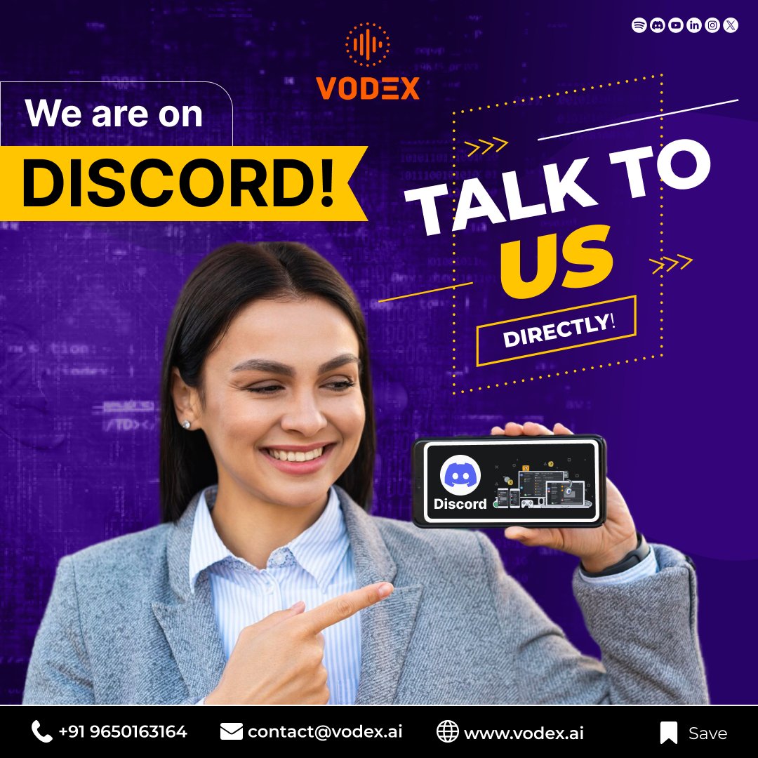 vodexsocial's tweet photo. You can connect with us at https://t.co/aJXhdP2N0W!
We can't wait to talk to you!
#linkedin #connection #discord #newtworking #community #ai #genai #talk #chatgpt #bot #GeekedWeek #tech https://t.co/qAKVTyT8td