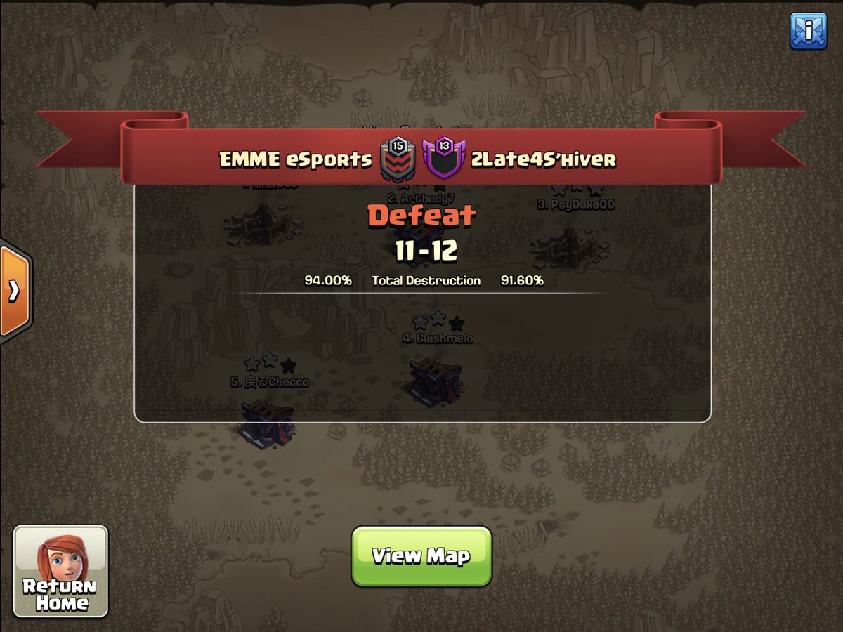 Monday🗓️ 

🏆 Week 1 of <a href="/GlobalClashCup/">Global Clash Cup</a>  
✅ Win
🤝 Gg <a href="/ClanAsturiasCoC/">Clan Asturias CoC</a> 

🏆 Week 2 of <a href="/GlobalClashCup/">Global Clash Cup</a>  
✅ Win
🤝 Gg #Gefahrten

🏆 Q Ro2 of <a href="/torneo_la/">Torneo De La Fuerza</a>  
❌ Defeat
🤝 Gg <a href="/2L4Shiver/">2Late4S'hiver</a> 

☆☆☆ <a href="/R3ktSoldier/">Dani</a> x2 
☆☆☆ <a href="/Clashmelo/">Carmelo</a> 
☆☆☆ <a href="/Checco_099/">戻るChecco</a> 
☆☆☆ <a href="/Bepiss__/">Bepis_coc</a>
☆☆☆ <a href="/Markut00/">Markut</a>