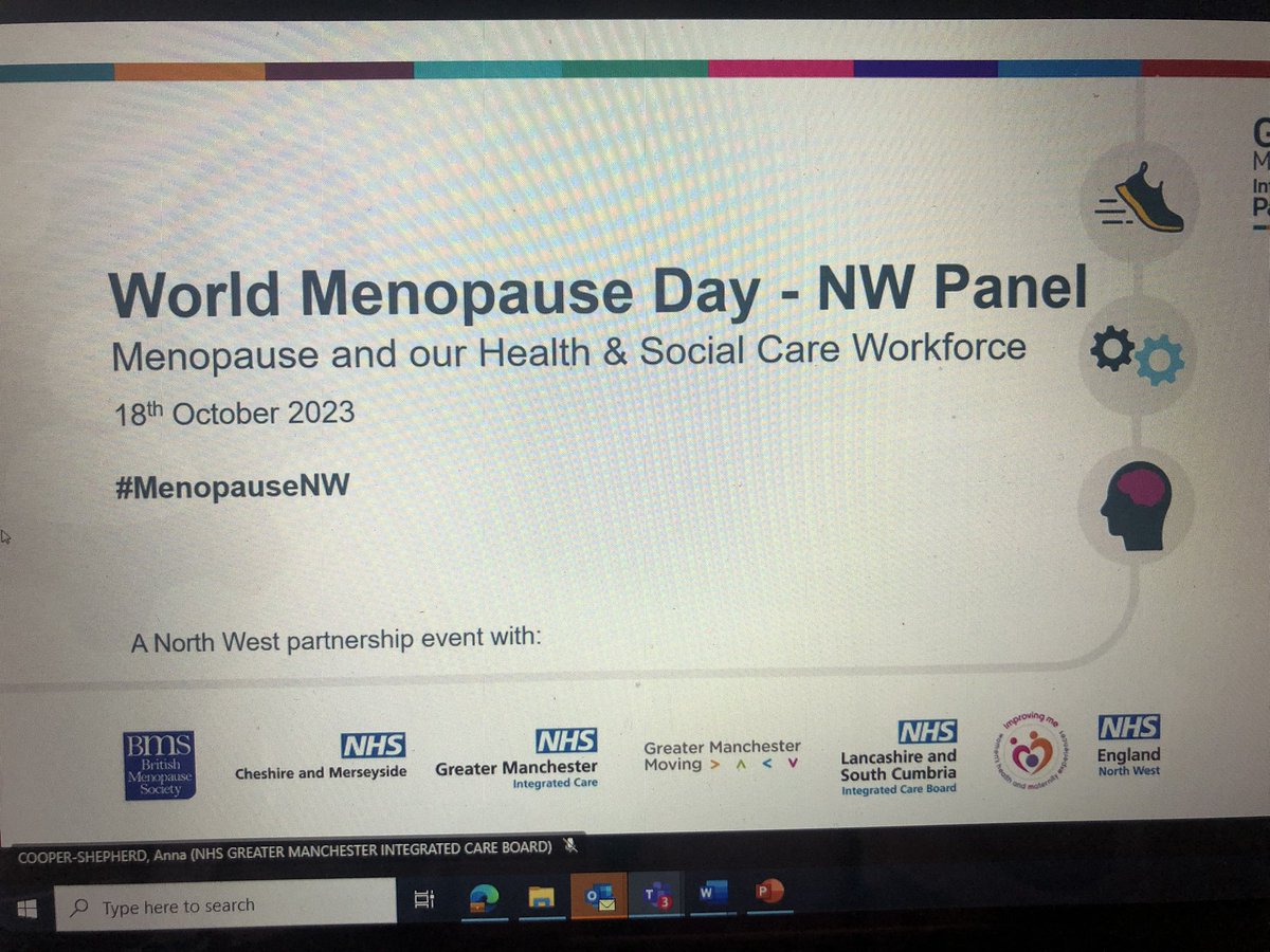 Delighted to support WM Day North West webinar @menopausenw #wmd23 @NHSNW @NHS_GM @LSCICB @NHSCandM