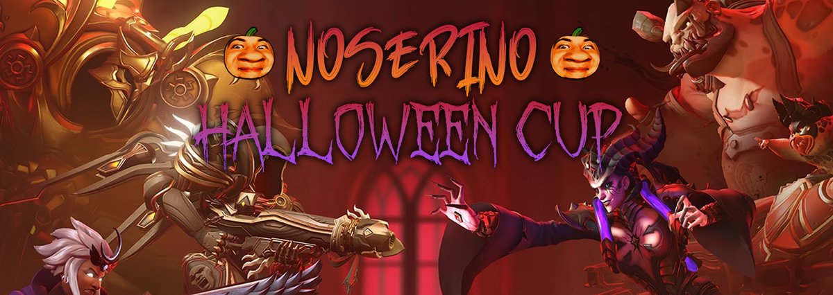 Ich veranstalte am 28.10 einen kleines Halloween-Community-Turnier! 🎃🎉

➡️ SoloQ Anmeldungen

➡️ Hero Bann System

🚨 Meldet euch bis zum 24.10 schnell an! 🚨

✍️tinyurl.com/NOSEHALLOWEENC…

Gerne teilen 💙🔁 #Overwatch #Overwatch2