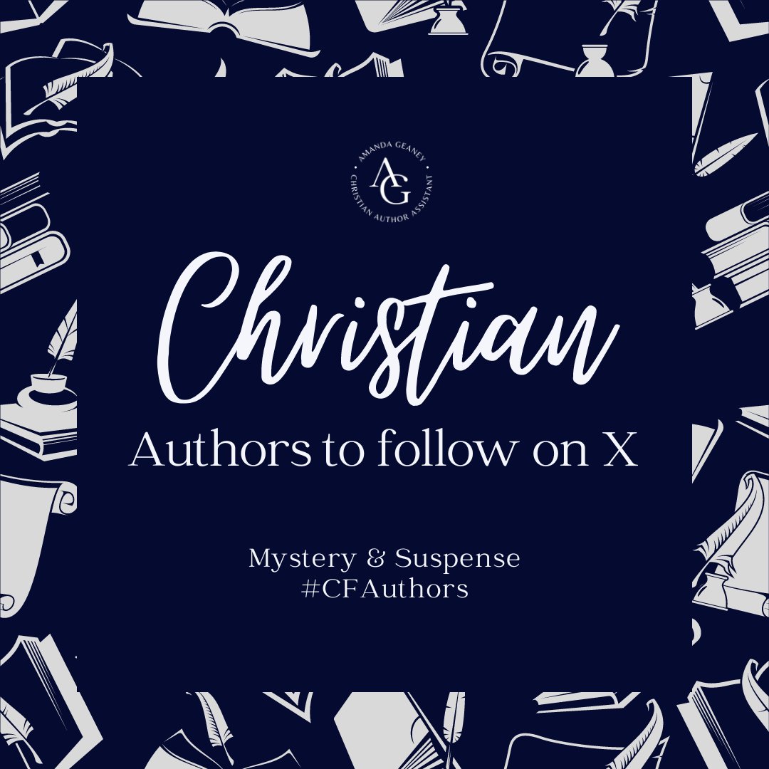 Discover new Christian mystery and suspense authors to follow:

<a href="/NancyMehl1/">Nancy Mehl</a> 
<a href="/MelissaKoslin/">Melissa Koslin author</a> 
<a href="/AceCollins/">Ace Collins</a>
<a href="/hlwegley/">H L Wegley</a> 
<a href="/dwpelfrey/">Danny Pelfrey</a>
<a href="/luanasbooks/">Luana Ehrlich</a> 
<a href="/GloriaRepp/">Gloria Repp</a> 
<a href="/DiannaWrites/">Dianna Shuford</a> 
<a href="/CharlesBesondy/">Charles Besondy, Author</a> 
<a href="/kjbain/">Kathryn J. Bain</a>
<a href="/jaimejowright/">Jaime Jo Wright - Tempest at Annabel's Lighthouse</a> 
<a href="/IntentBook04/">Krista Wagner</a> 

#cfauthors #suspensewriters #christianfiction