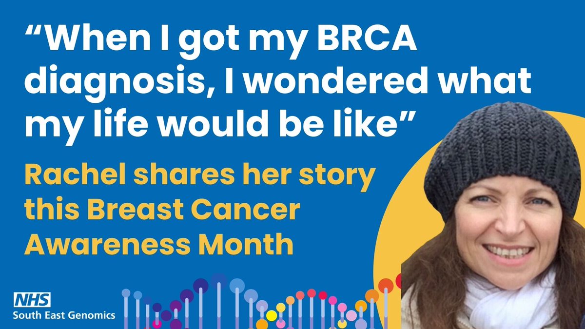 Rachel shares her story of discovering she carries the BRCA gene variant which increases your chance of developing cancer. 👉bit.ly/3QvZdYl Thanks as always to @BrcaKent @GSTTnhs @MTWnhs @Medway_NHS_FT who were all part of Rachel's story. #BreastCancerAwarenessMonth