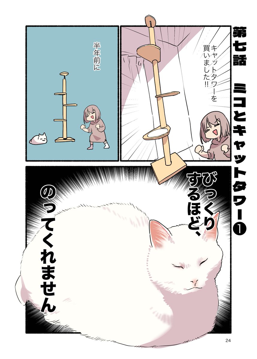 飼い猫が使ってくれなかったキャットタワーの末路(1/2) #漫画が読めるハッシュタグ