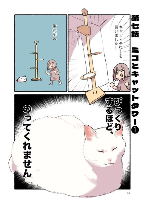 飼い猫が使ってくれなかったキャットタワーの末路(1/2) #漫画が読めるハッシュタグ