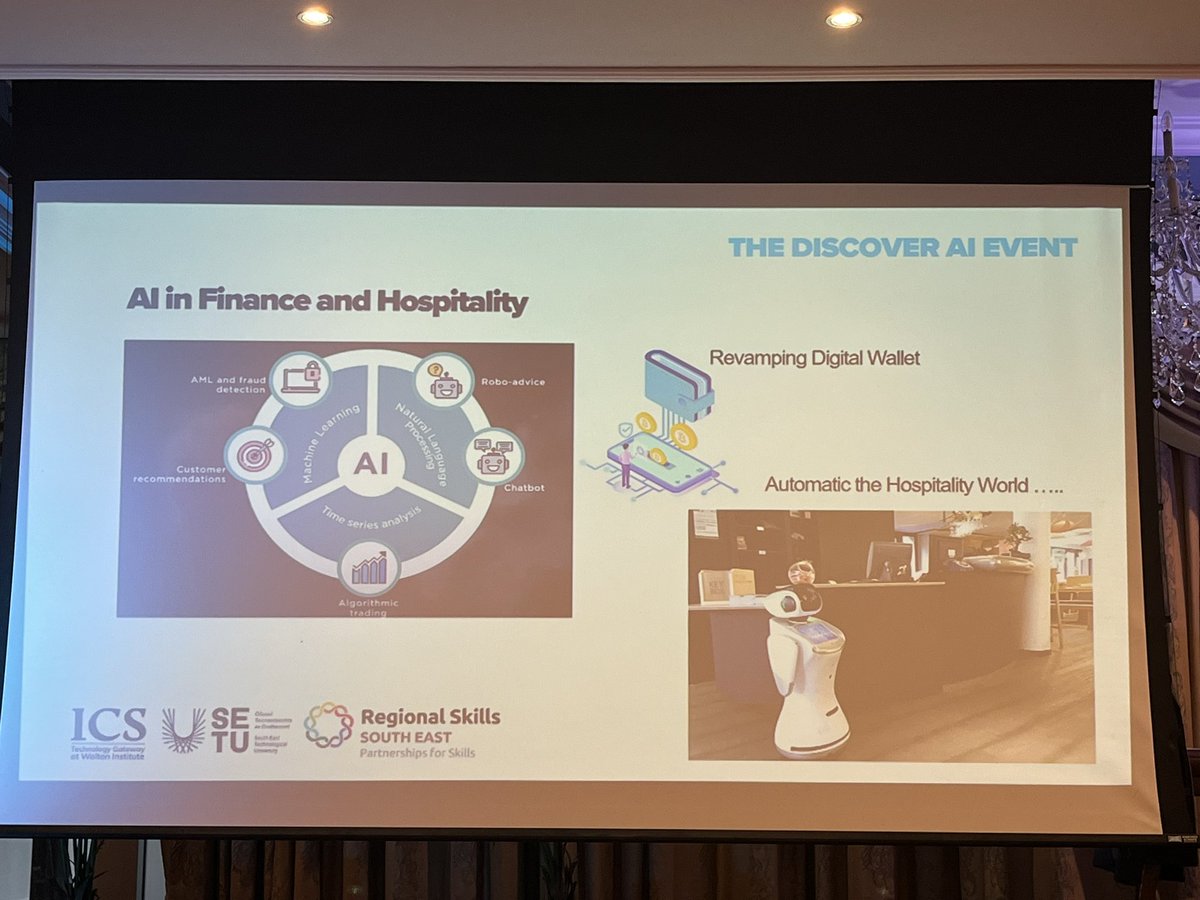 Practical application of #TheDiscoveryAIEvent presentation from <a href="/WaltonInst/">Walton Institute</a> for key sectors #Construction #Healthcare #Retail #Transport #Finance #Agrifood #Hospitality #ICT lots to consider for #Business #YearOfSkills