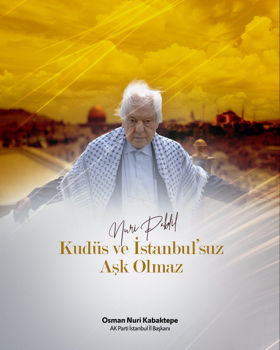 "Yürü kardeşim, ayaklarına bir Kudüs gücü gelsin…"

Türk Edebiyatının önemli ismi, fikir insanı, Kudüs Şairi Nuri Pakdil'i sene-i devriyesinde rahmetle anıyorum.