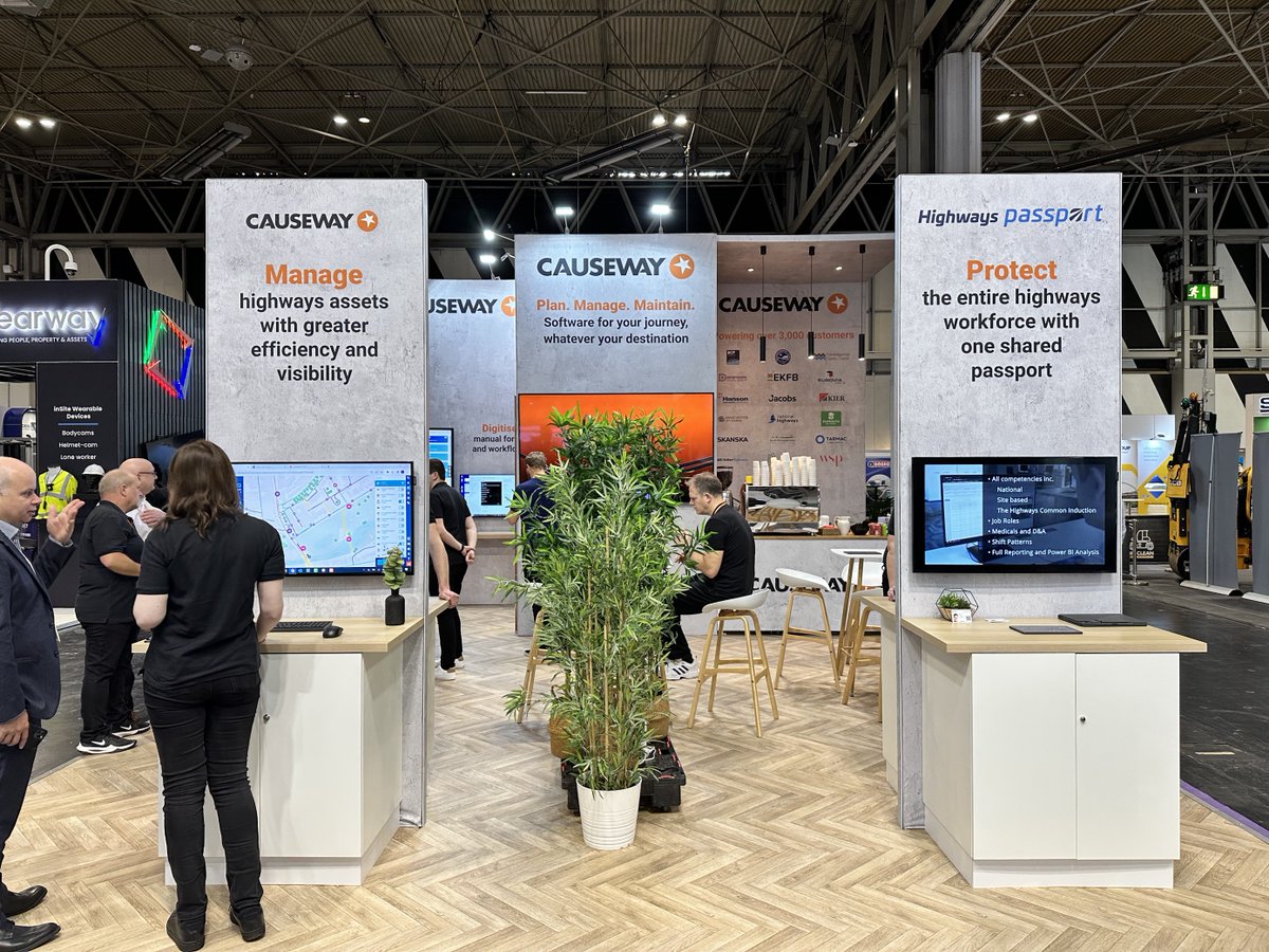CausewayTech's tweet image. Plan. Manage. Maintain.

Software for your journey, whatever your destination...

Join us at #HighwaysUK2023 today! 

📍Stand 11