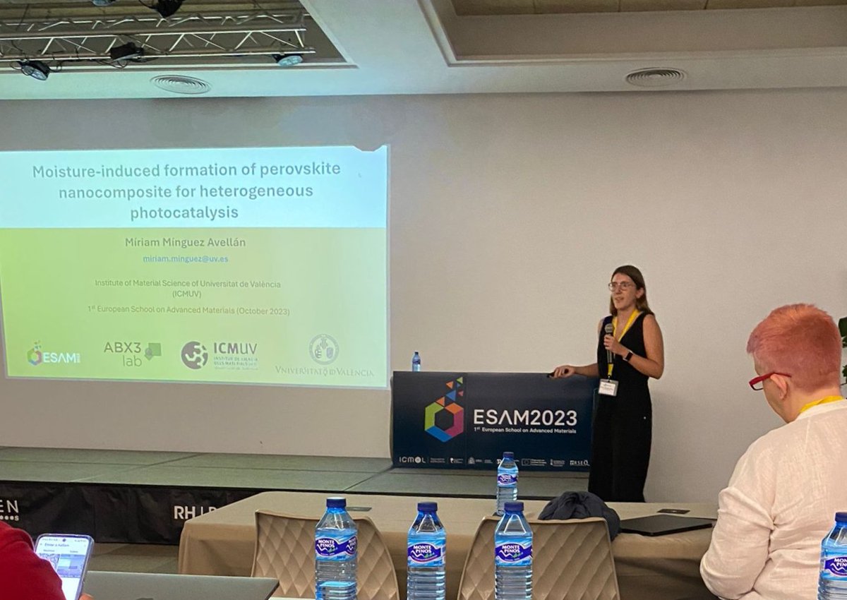 MinguezAMiriam's tweet photo. We put an end to a month full of shared science! Firstly, attending the #EMRS conference held in Warsaw, and culminating with my first oral presentation at the first European School on Advanced Materials #ESAM23 . Very glad to meet new and old friends! https://t.co/p9L6yvsxYy