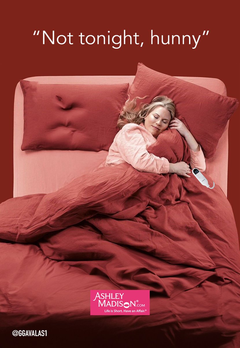 Not tonight, hunny. 

<a href="/OneMinuteBriefs/">One Minute Briefs ⏱️</a> 
Create a poster to advertise #electricblankets