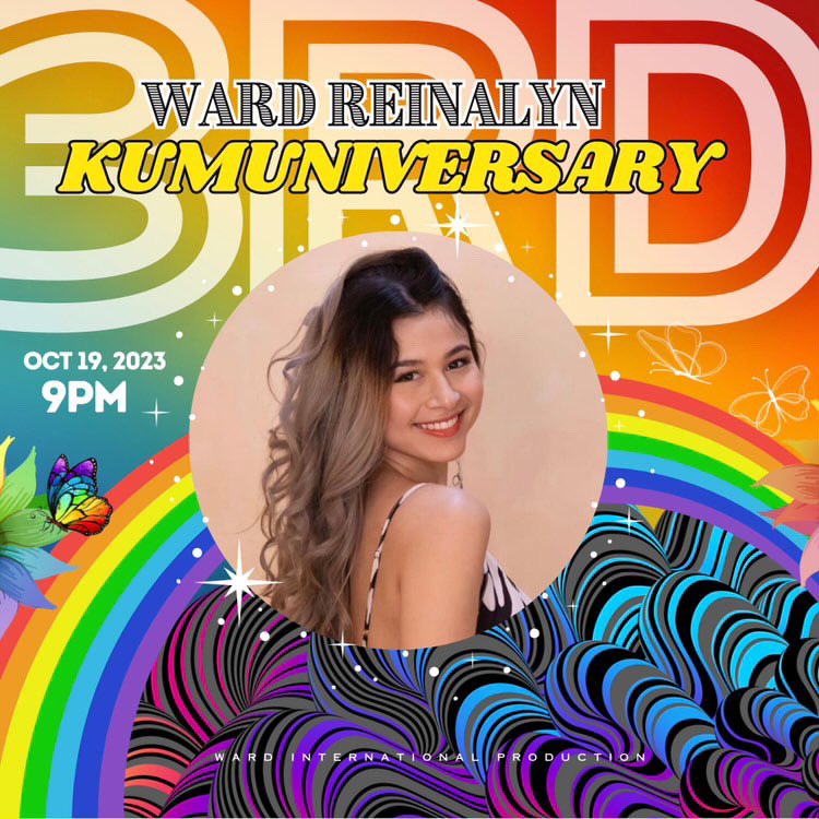 Hi mga mahal ko 🦋 
I’ll be having a live celebration of my 3rd year KUMU DOWNLOAD anniversary on Kumu live tomorrow 🤗 

The live will start at 9PM until 11:59PM. I hope to see you on my live tomorrow 🫶🏻 

Download kumu and follow me- 
 username : Ward_reinalyn