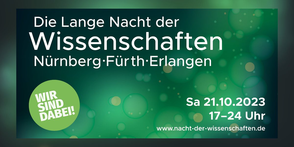 Am Samstag findet wieder die Lange Nacht der Wissenschaften statt und wir sind mittendrin! 🌛

Ab 17 Uhr geben stündliche Vorträge und interaktive Stationen Einblicke in die Digital Humanities an der @UniFAU 💙

📍 FAU, Orangerie
ℹ️ dhss.phil.fau.de/?p=66097

#Erlangen #LNdW #DH