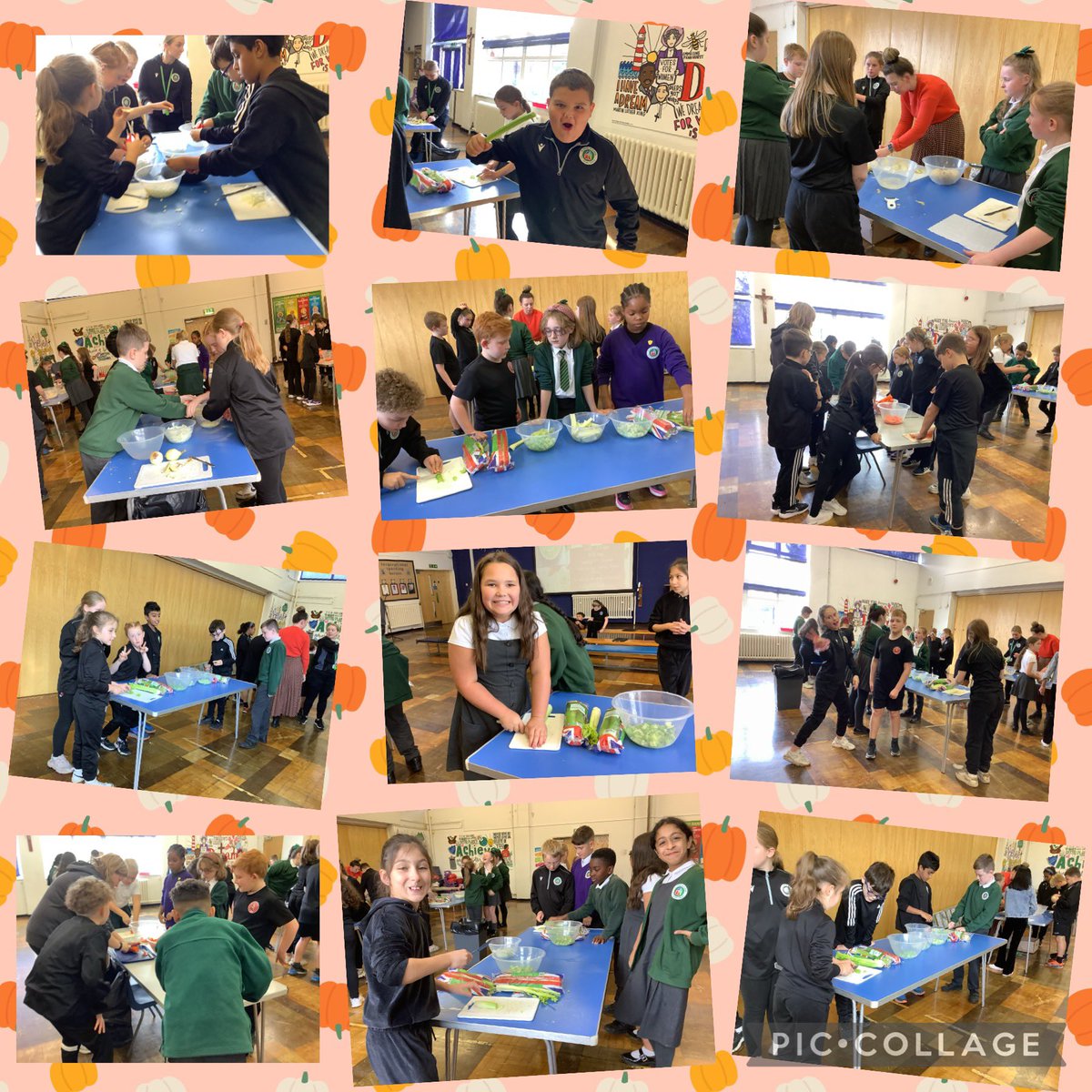 _misschadwick's tweet photo. Our Y5 children have been busy preparing vegetables and serving homemade soup to their family members. A special thank you to Bury Tesco @2142Bury for their generous donation of vegetables, our school choir for singing so beautifully and our wonderful families for joining us! https://t.co/K7nDdZQXun