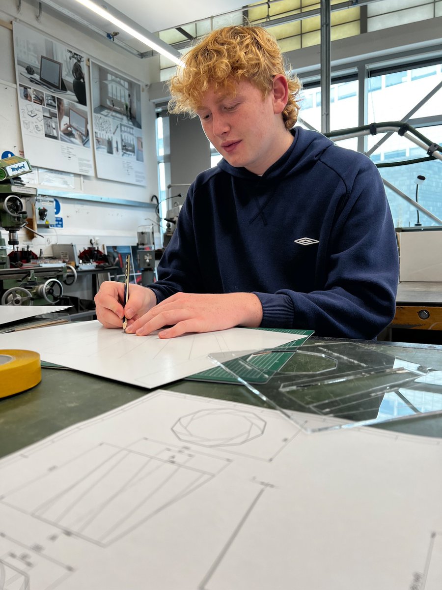 AmpCollSTEM's tweet photo. @AmpleforthColl Design and Technology A-level students concentrating hard at Northumbria University Design for Industry modelling workshop. https://t.co/7xvCdaH14w