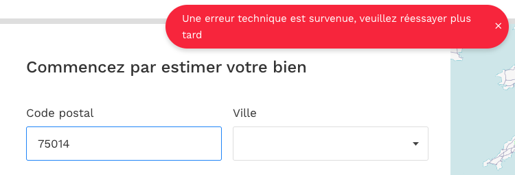 nerveoflife's tweet photo. @meilleursagents impossible de faire une estimation en ligne. Le site bug lors de la saisie de l'adresse. https://t.co/oTb0nMw9Bf