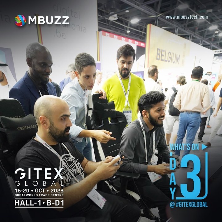 Game enthusiasts, visit MBUZZ booth @ GITEX Global 2023, here are some exclusive gaming area pictures! 

🎮📸 Join us for the ultimate gaming experience. See you there! 🌟 

#GITEX2023 #GamingEnthusiasts #ExclusivePictures #GamingExperience #MBUZZAtGITEX