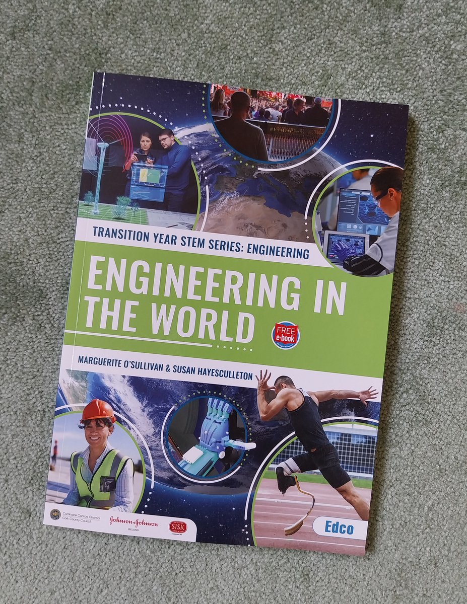LucyODonoghue's tweet photo. Congratulations @margueriteosull and @SusanHayes_ on this wonderful publication, packed with interesting case studies, videos, practical exercises, QR codes, all about an exciting career as an Engineer. A must read for all TY STEM students.
#Engineeringintheworld https://t.co/0Ysh3WbtCT