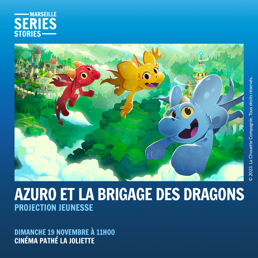 [AVANT-PREMIÈRE]
AZURO ET LA BRIGADE DES DRAGONS - Projection jeunesse
Afin de porter secours à tous les monstres en détresse, Azuro, Oria et Vermillon deviennent la brigade des dragons, une unité de pompiers spécialisée dans le secours et l’assistance aux créatures fantastiques.