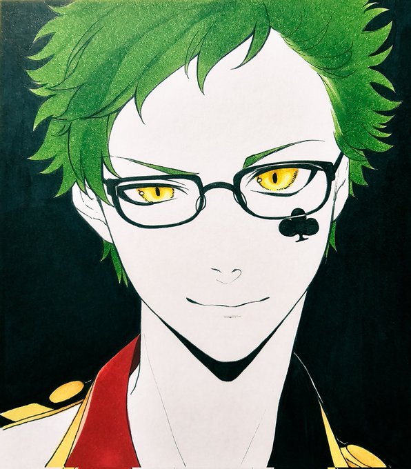 「club (shape) green hair」 illustration images(Latest)