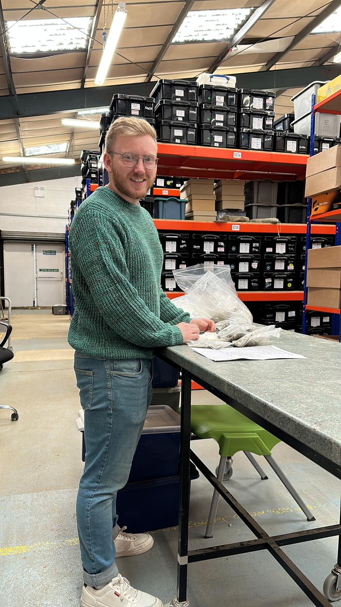 ANSOC_ERC's tweet photo. Really excited to be embarking on the first sampling trip of our project to Oxford Archaeology's office in Cambridge with our fantastic @BristolUni colleague Gywain Jones, sampling pottery and animal teeth for lipids and isotopes! @ucdarchaeology @ogu_bristol #ERC #bronzeage https://t.co/TGxgQGDrEz