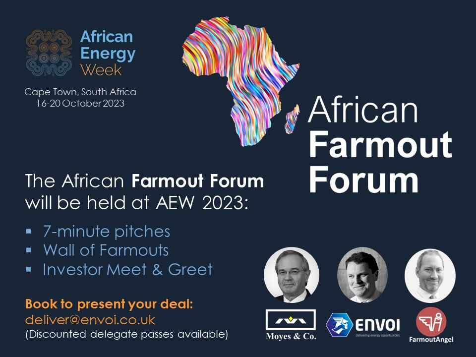 Join us for the Africa Farmout Forum taking place at #AEW2023 at the Westin Hotel, Vasco Da Gama room at 12 pm. 

#Oilandgas #energy #Africanenergy