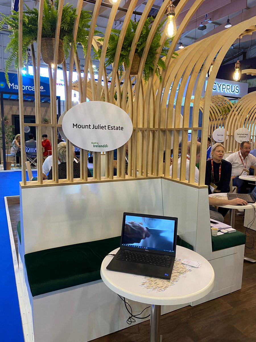 GolfMountJuliet's tweet photo. Pop by and see our Director of Golf @MattPGAPro at @IGTMarket on the Golf in Ireland stand representing all areas of what @mountjuliet has to offer to the travel markets worldwide #IGTM #GolfinIreland #MountJulietEstate #MountJulietGolf #Golf #Travel https://t.co/zNOVrT6UTo