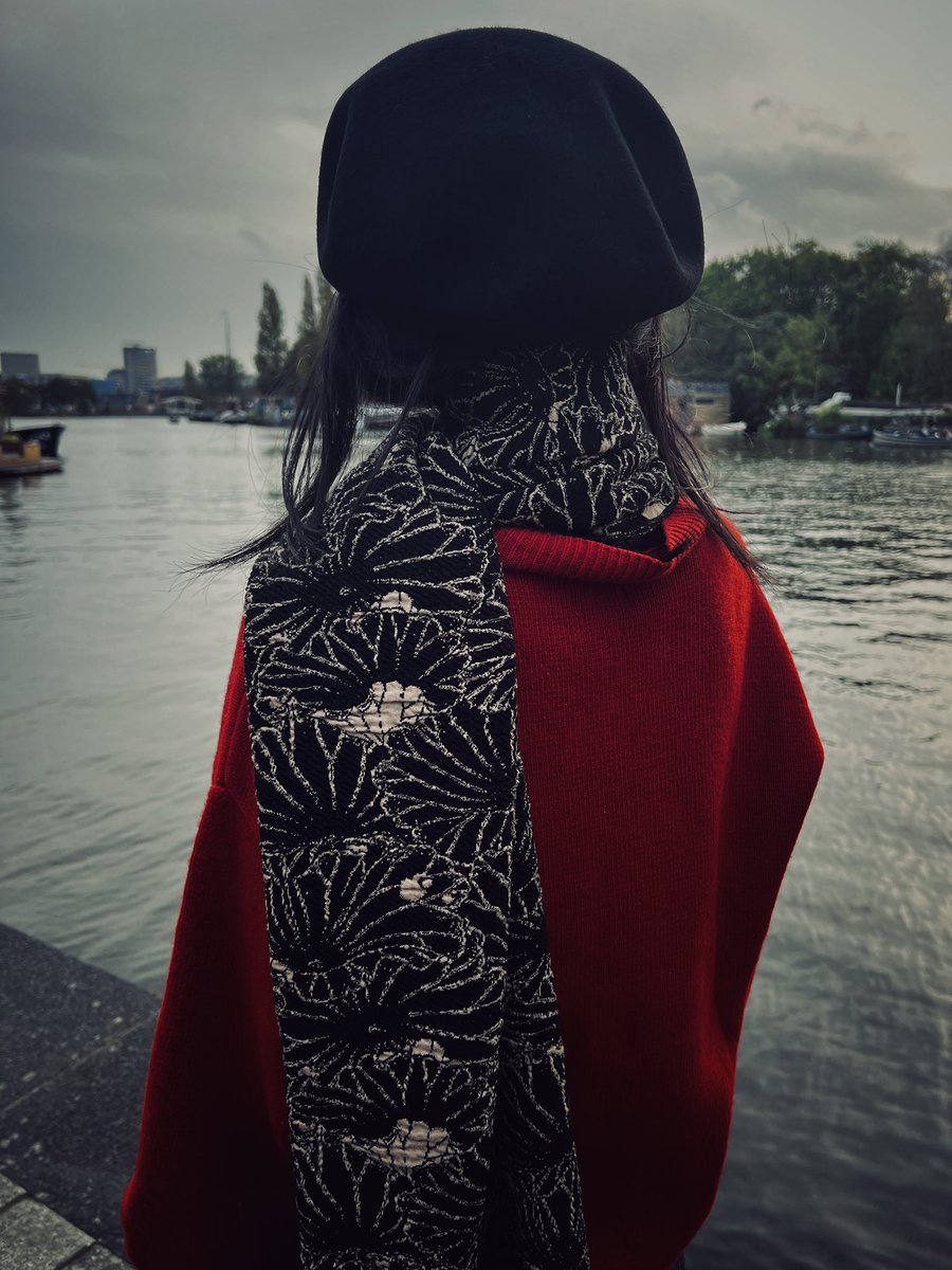 GAKKIN JACQUARD LOTUS LEAVES STOLE 新品 GAKKIN JACQUARD LOTUS LEAVES STOLE