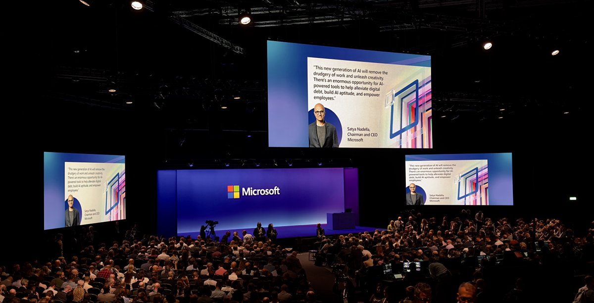 Curo’s CEO, Annie, is at Microsoft Envision today. With Satya predicting AI to “remove the drudgery of work”, where do you stand on AI transformation? 

#microsoft #microsoftenvision #curo #ai