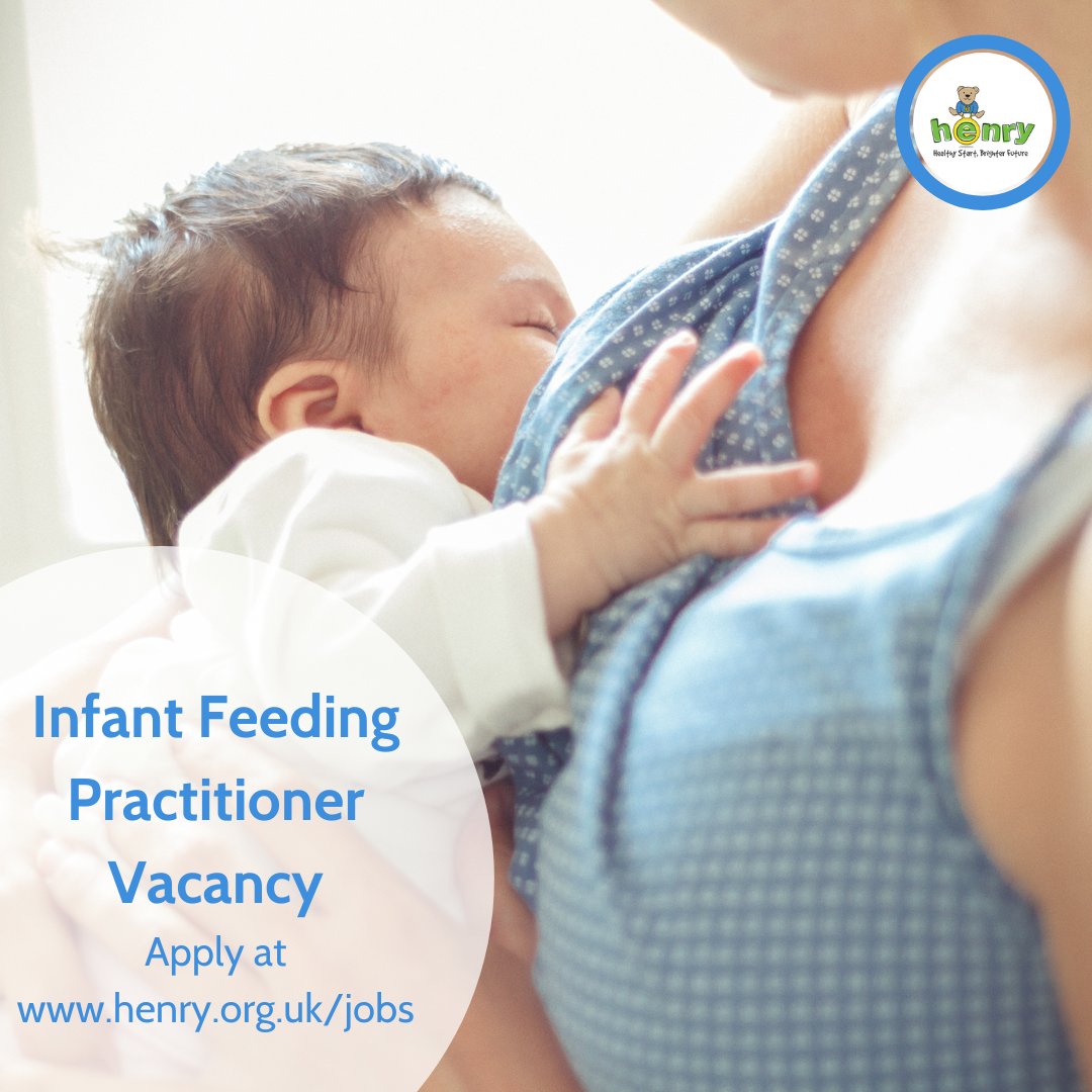 We are seeking an Infant Feeding Practitioner to join our friendly team and provide infant feeding support to families as part of the HENRY Best Start service in Waltham Forest. henry.org.uk/content/waltha… #vacancy #walthamforest @pubhealthjobsuk