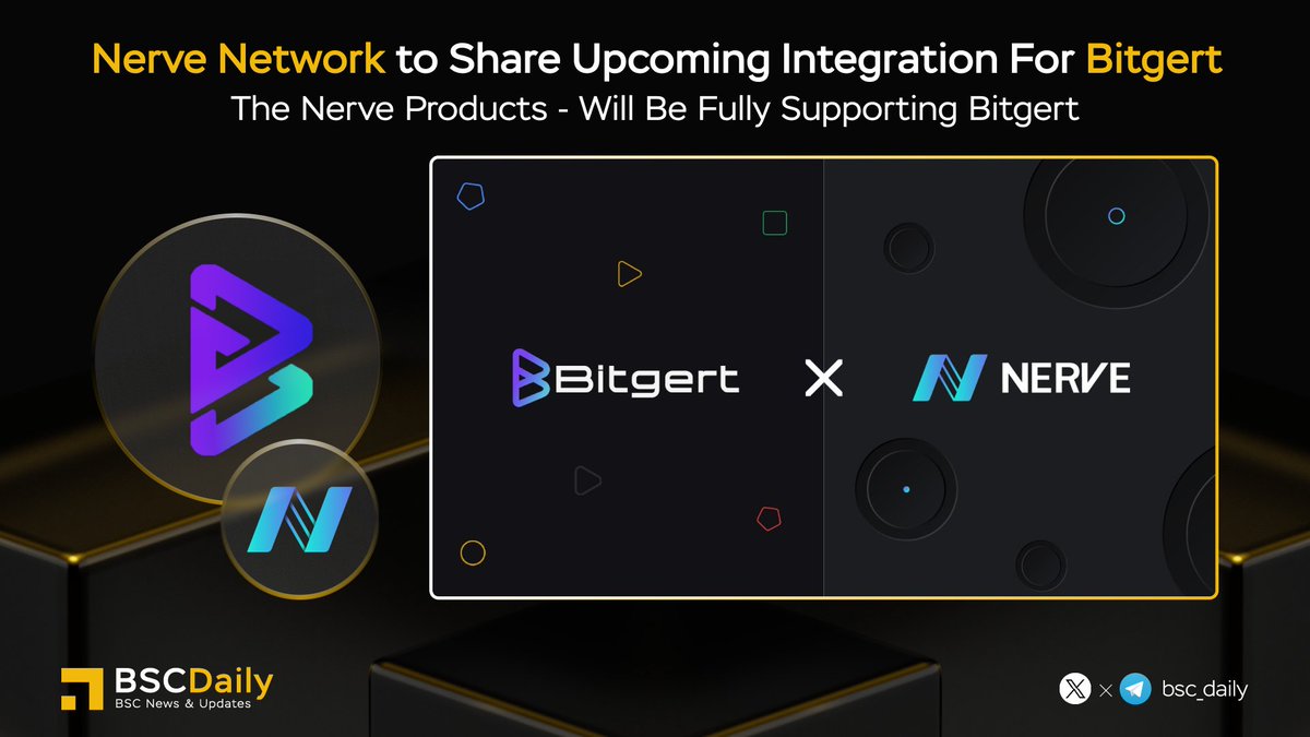 📢 @nerve_network to Share Upcoming Integration for @bitgertbrise 🔥

The Nerve Products will be fully supporting #Bitgert 

Explore Now NerveBridge, NerveSwap, NerveFarm & #SwapBox will be fully supporting #Bitgert & deliver seamlessly bridge service to the community⚡️

More👇