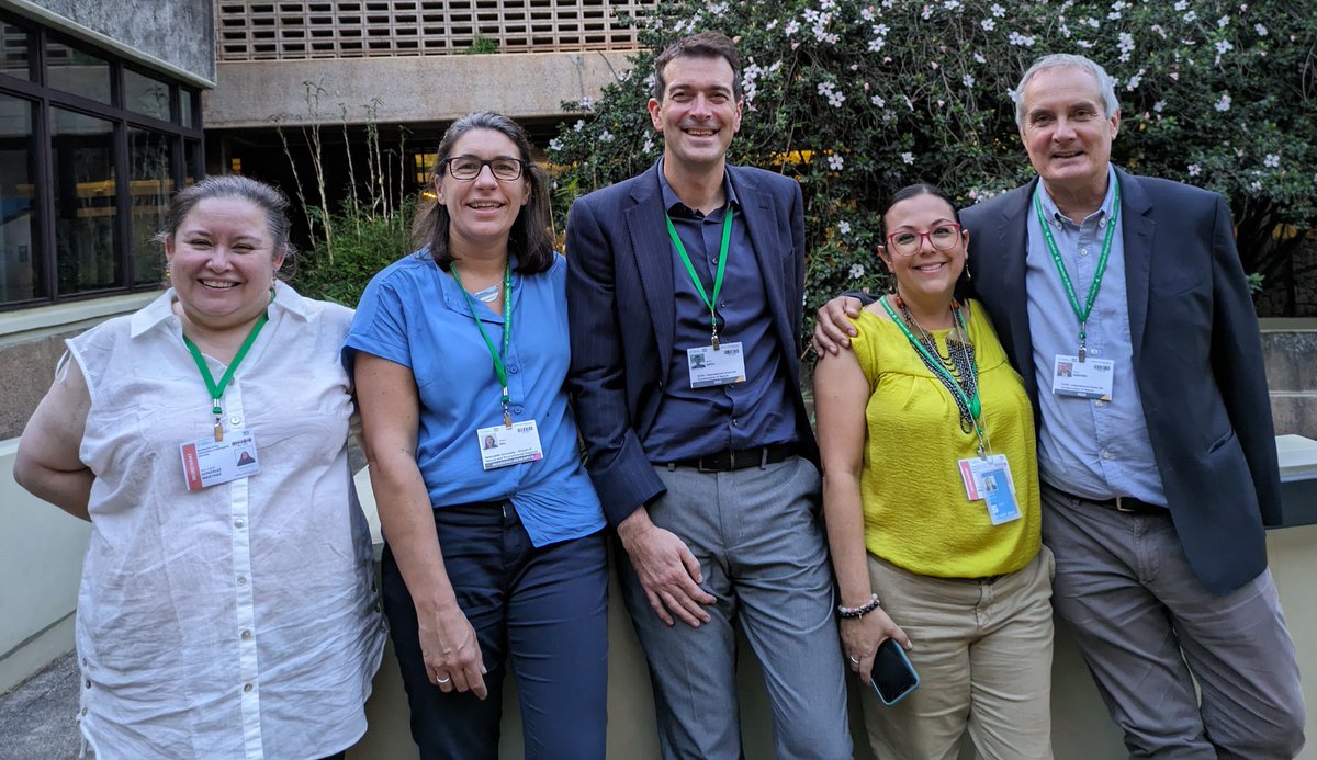 Working together on #InvasiveAlienSpecies for the Global Biodiversity Framework at #SBSTTA25 The fantastic @UNBiodiversity IAS team, their hard work often goes unnoticed! @IUCN_ISSG experts who provide so much expertise to help parties, and @IUCN 😁