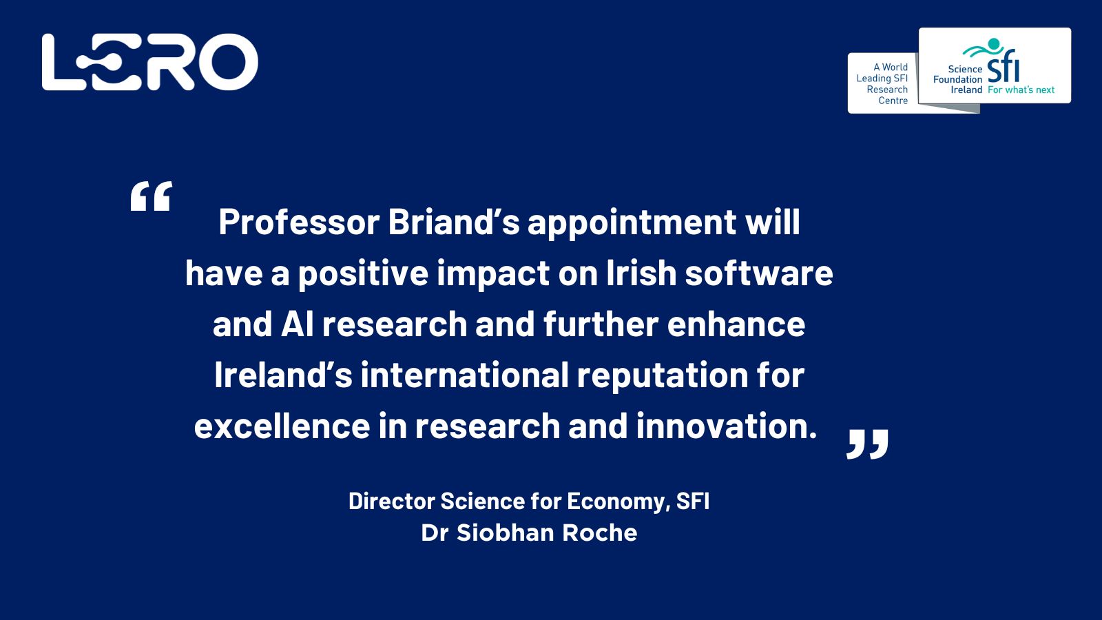 Lero on X: “In a country with such a proportionally large #hightech  #industry, Lero's role as a national centre of excellence focused on  #SoftwareResearch is pivotal,” Prof. @lionel_c_briand, incoming director of  Lero
