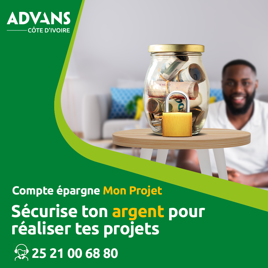 AdvansRCI's tweet photo. Avec le compte "𝐌𝐨𝐧 𝐩𝐫𝐨𝐣𝐞𝐭" de Advans Côte d'Ivoire, épargne à ton rythme sur une certaine période et récupère le tout majoré d'intérêts créditeurs.
Plus d'informations sur notre site internet via ce lien https://t.co/kYYpmf0nzq
#Epargne #MonProjet #AdvansCotedIvoire https://t.co/k80BhiuXG9
