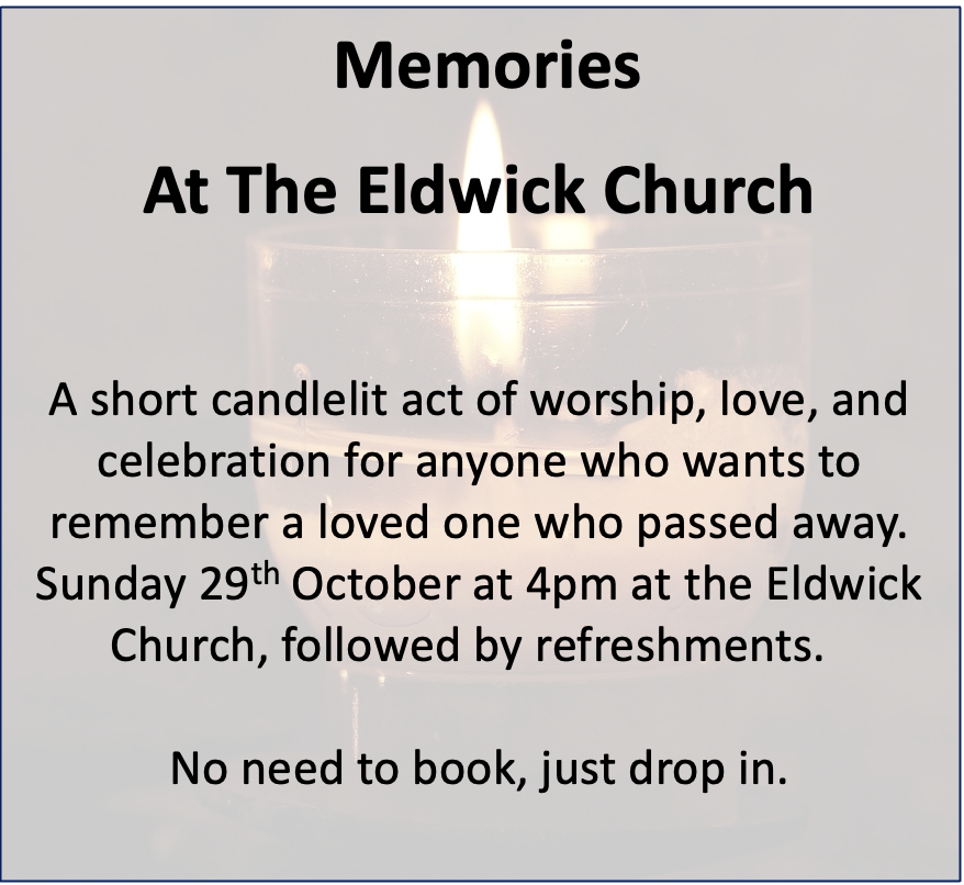 Later this month, we are holding a special service for anyone who wishes to remember a loved one who passed away, whether it was recently or longer ago #memories